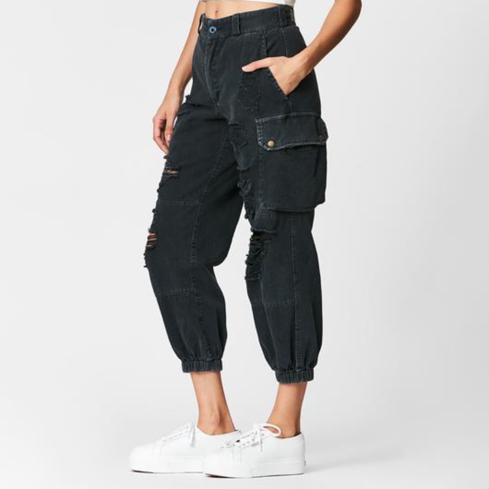 Black cargo pants